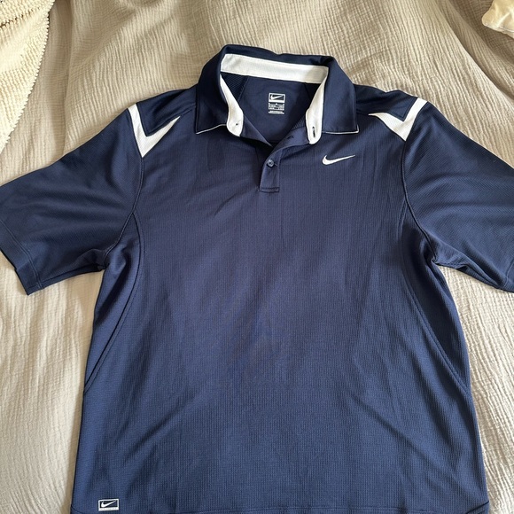 Nike Men's Navy Blue Polo Shirt - Picture 1 of 2